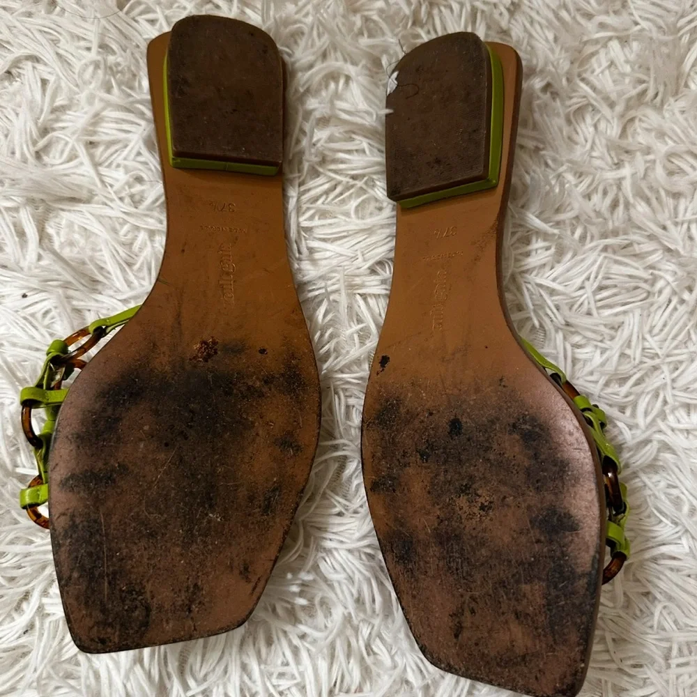 Cult Gaia Bea Sandals in Zest Neon Green size 7.5 - Picture 6 of 6